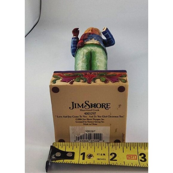 Jim Shore "Love And Joy Come To You And To You Glad Christmas Too" Caroler - Picture 15 of 15